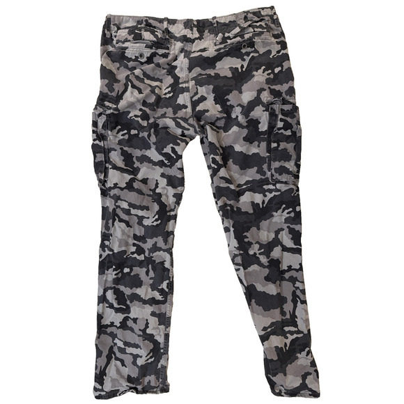 Levi's Cargo Pants Mens 38x32 Gray Camouflage Utility Multi Pocket Gorpcore - Picture 2 of 8